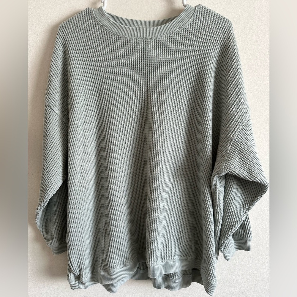 Aerie Waffle Knit Pullover